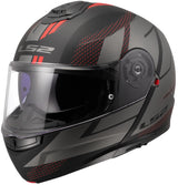 Ls2 opklaphelm ff908 strobe ii code . helmet ff908 stro. ii code l black grey matt