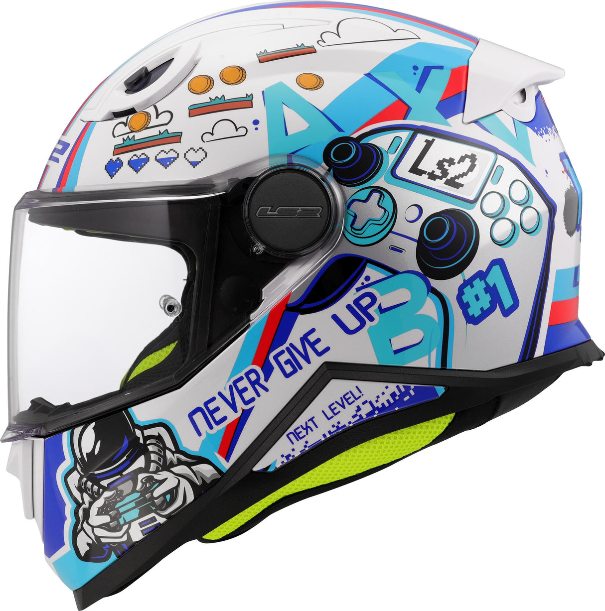 Ls2 kinder integraalhelm ff812 kid next level . helmet kid ff812 next level white gr. l