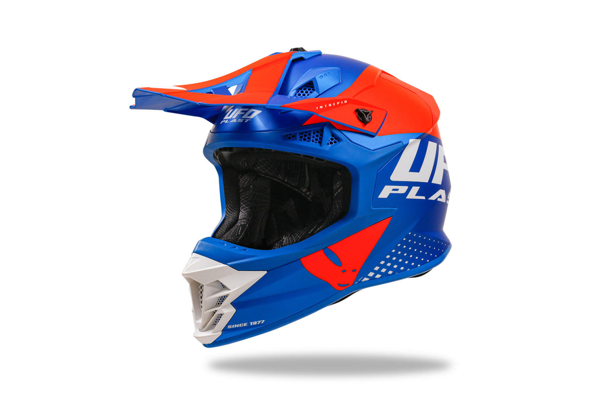 Ufo plast crosshelm intrepid helmet interpid m blue orange
