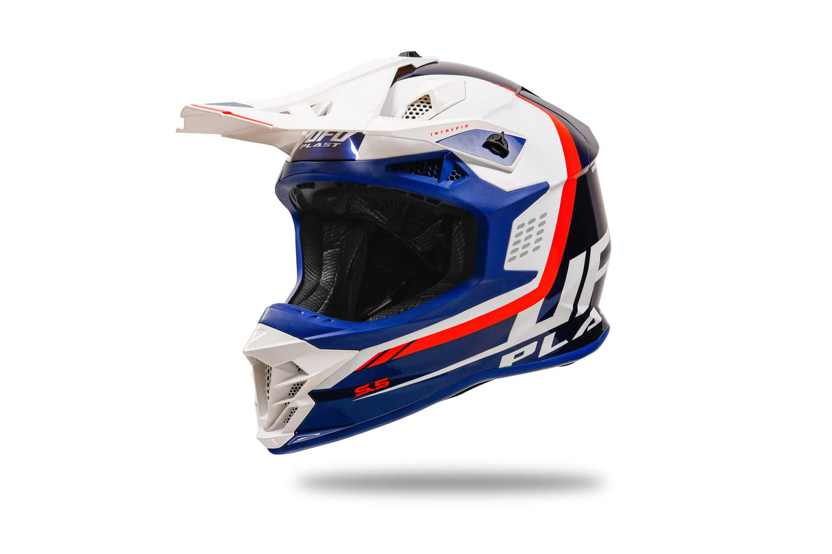 Ufo plast crosshelm intrepid helmet interpid l blue white