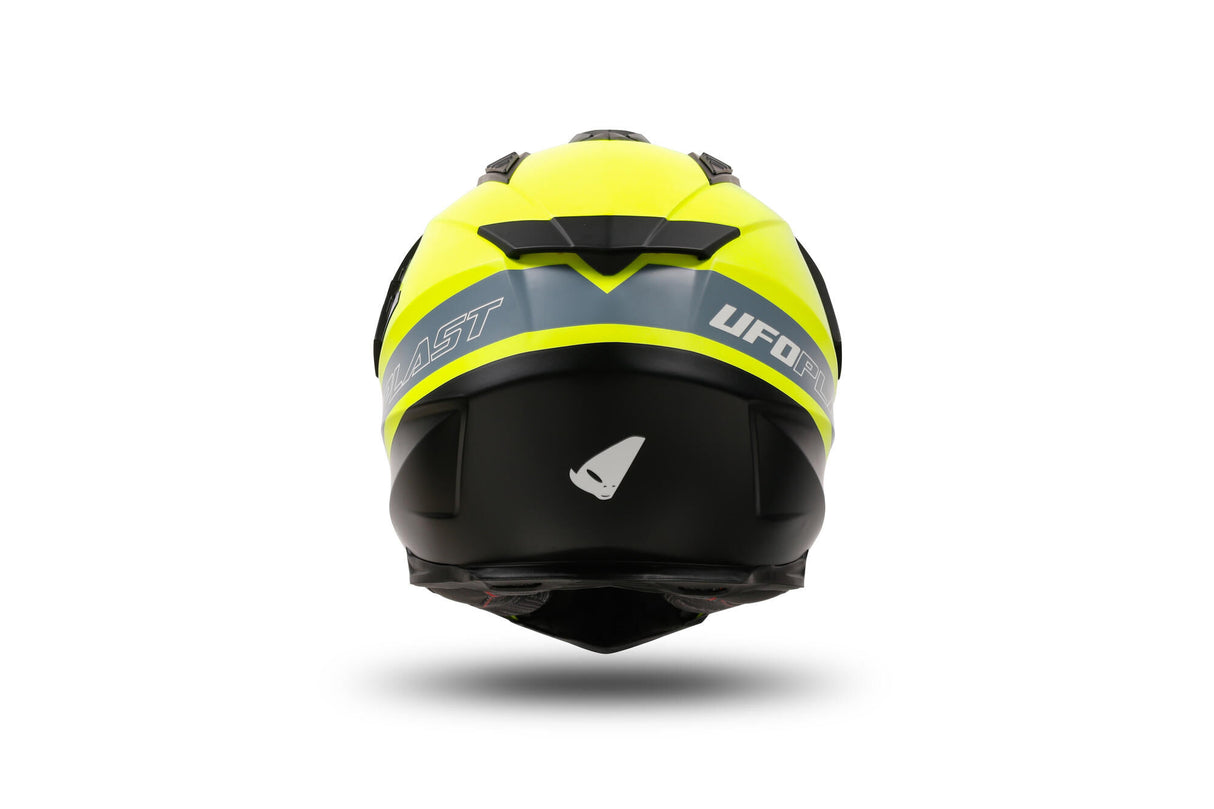 Ufo plast endurohelm ariëns helmet aries s yellow black