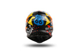 Ufo plast kinder crosshelm korey , uitneembaar helmet ufo plst korey m blue yellow