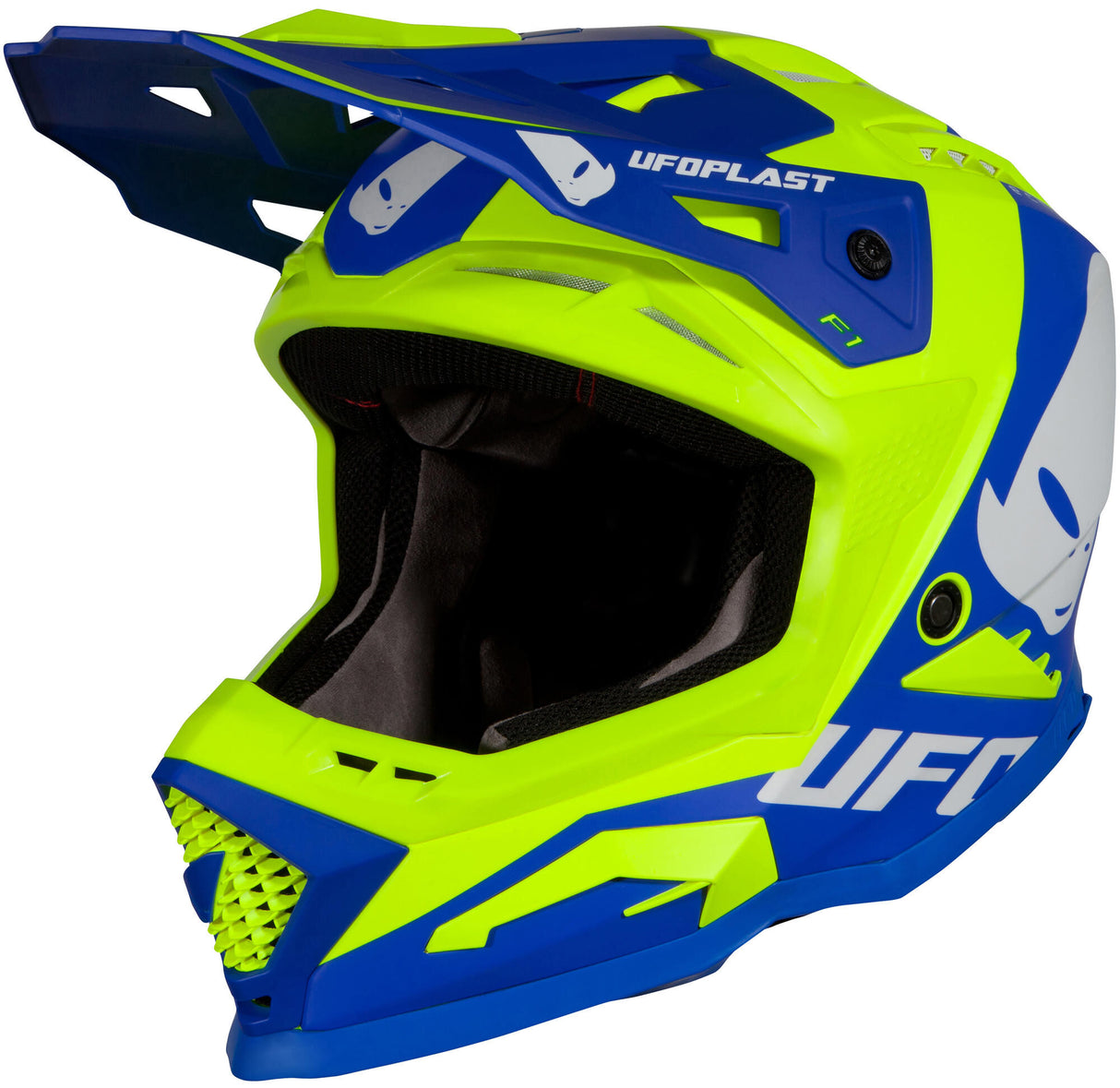 Ufo plast crosshelm echus helmet echus m blue yel. matt