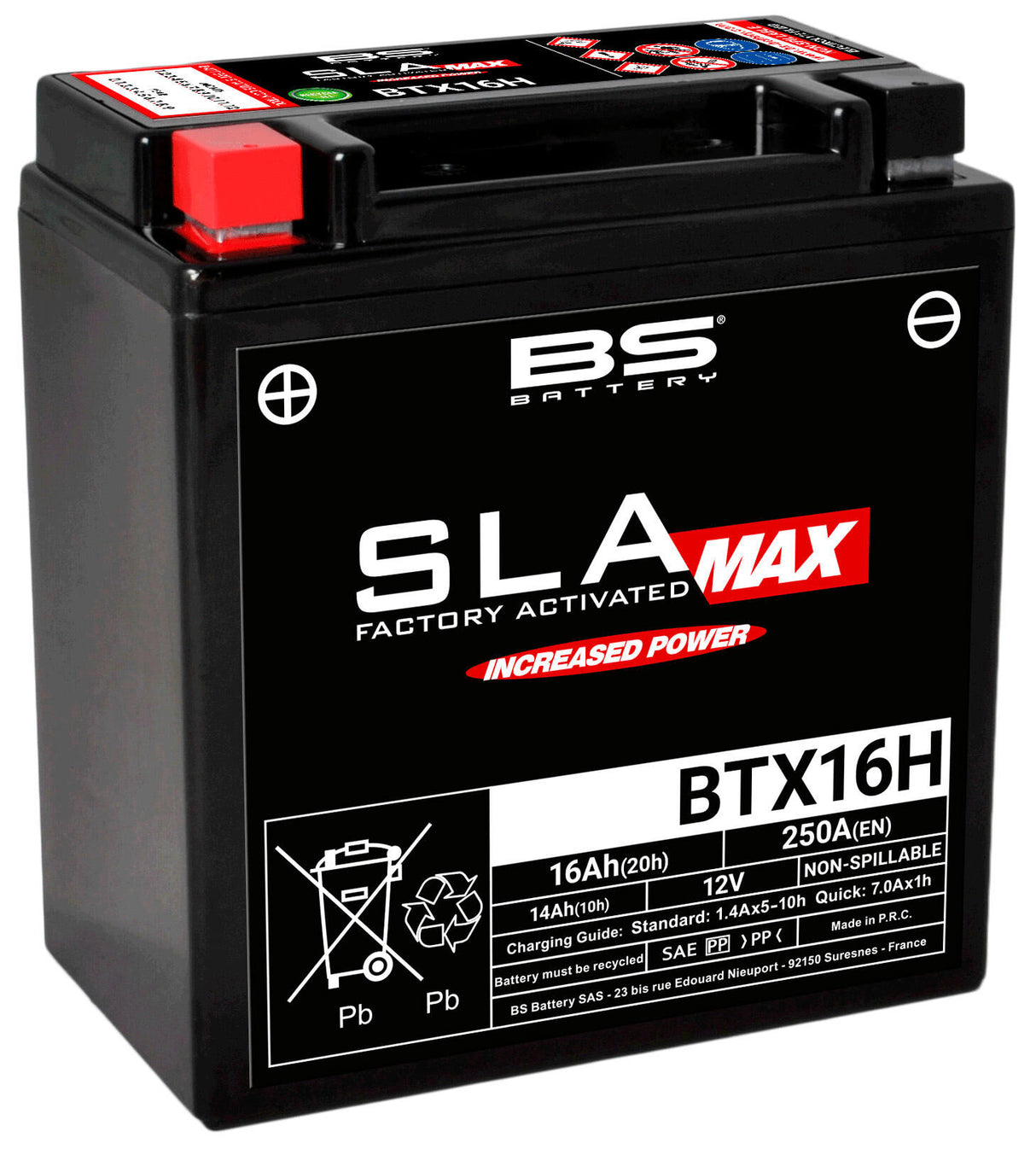 Bs-battery batterij bgz16h btx16h .