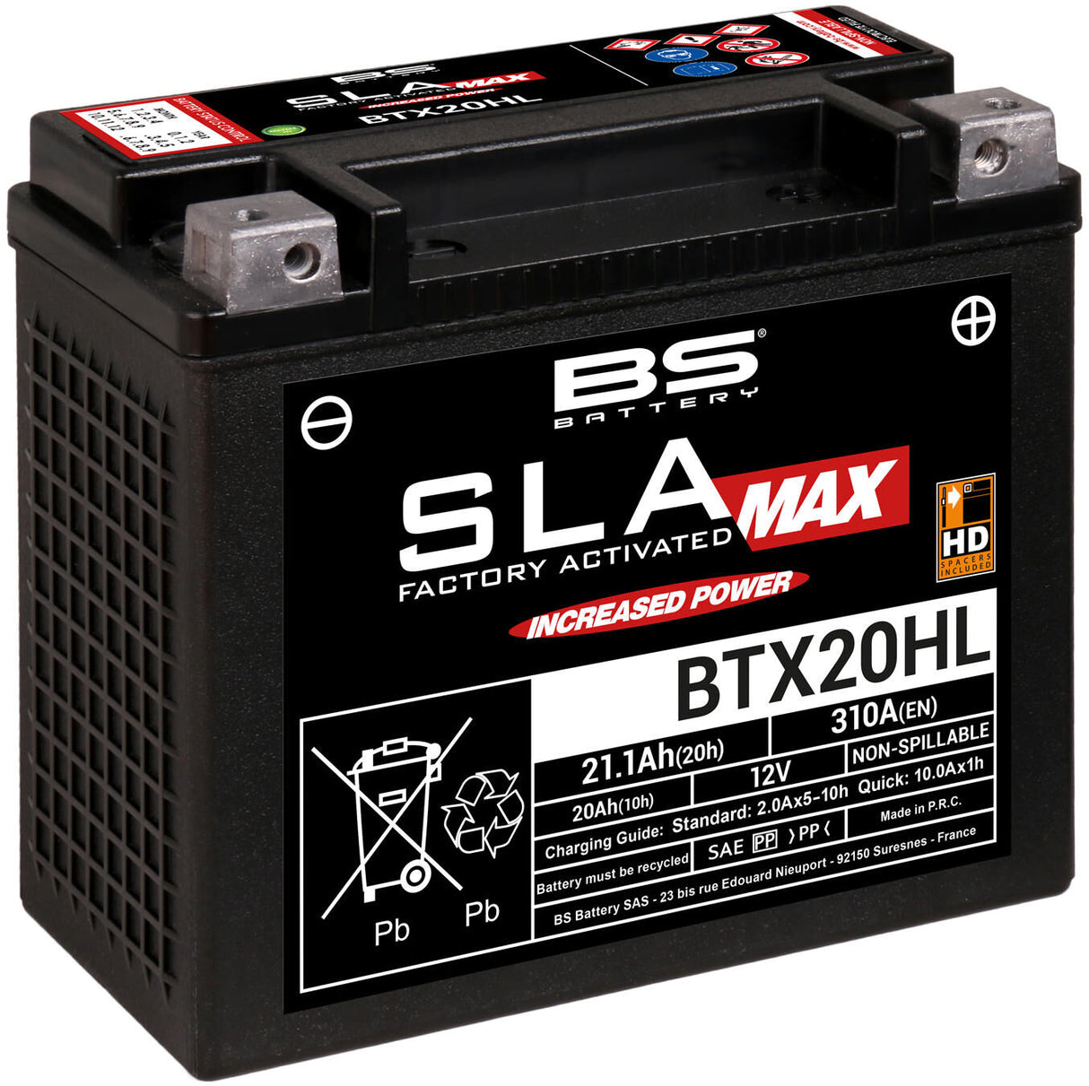 Bs-battery batterij bgz20hl btx20hl btx20hl-bs .