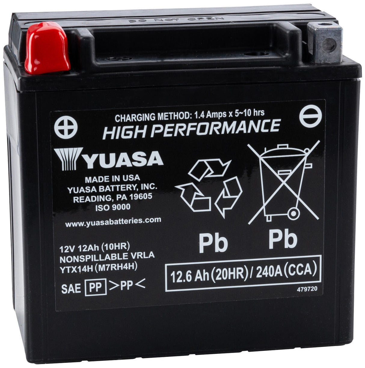 Yuasa batterij ytx14h .