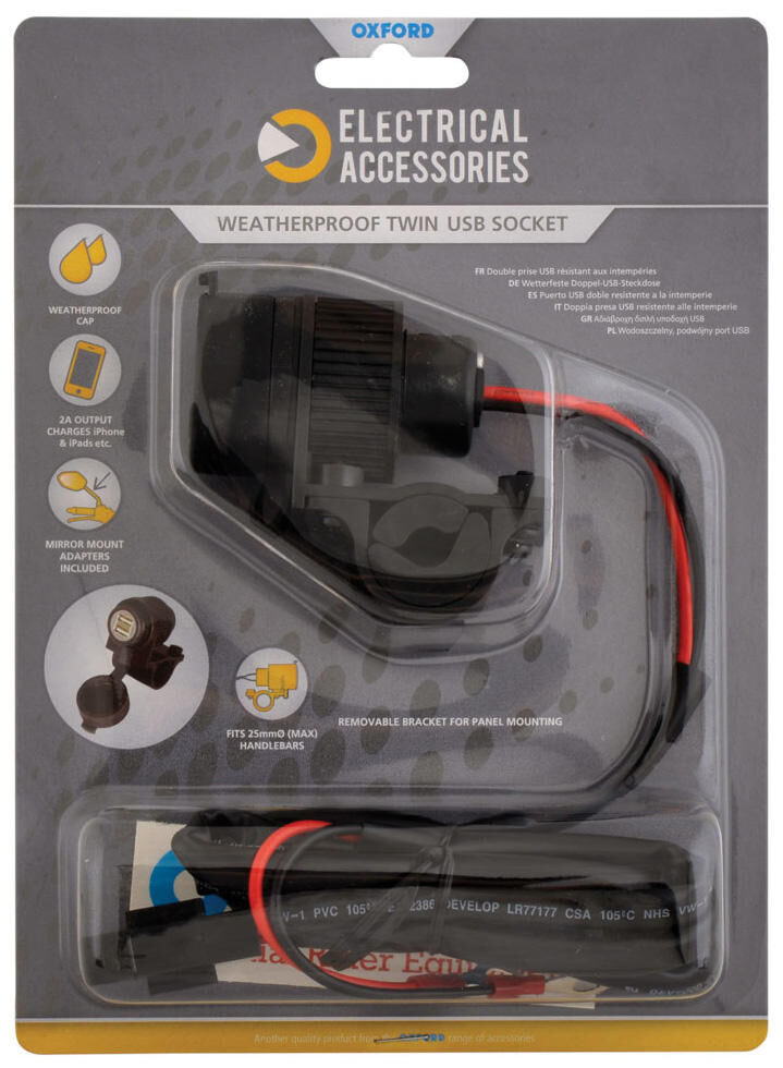 Oxford usb-laadapparaat usb charger 2a el102