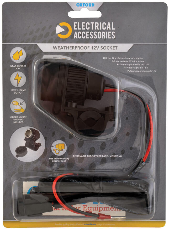 Oxford contactdoos sockets 12v 10a el101