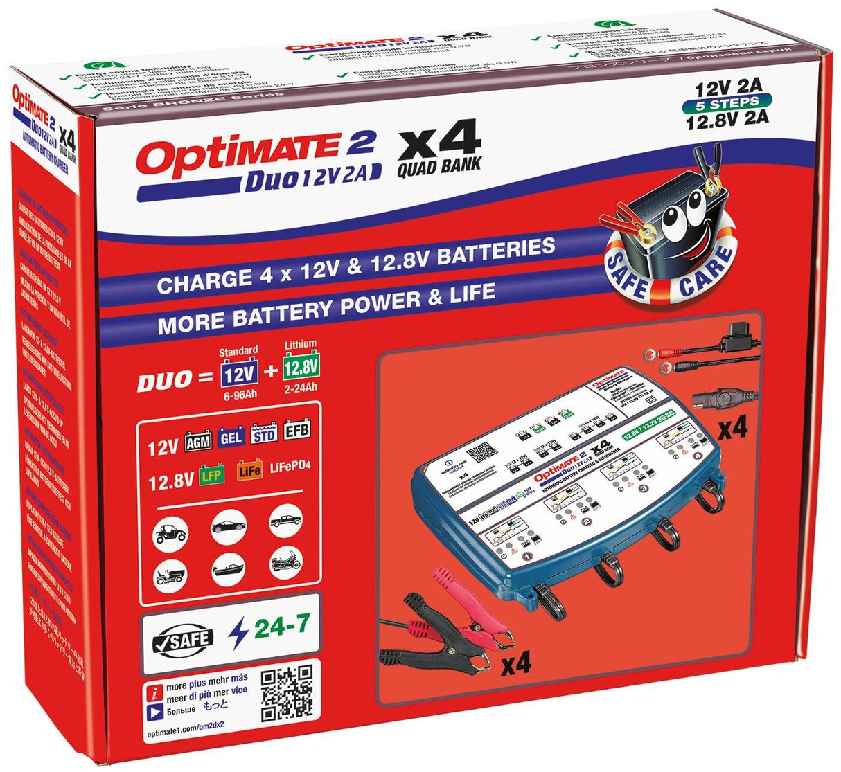 Tecmate acculader optimate 2 duo