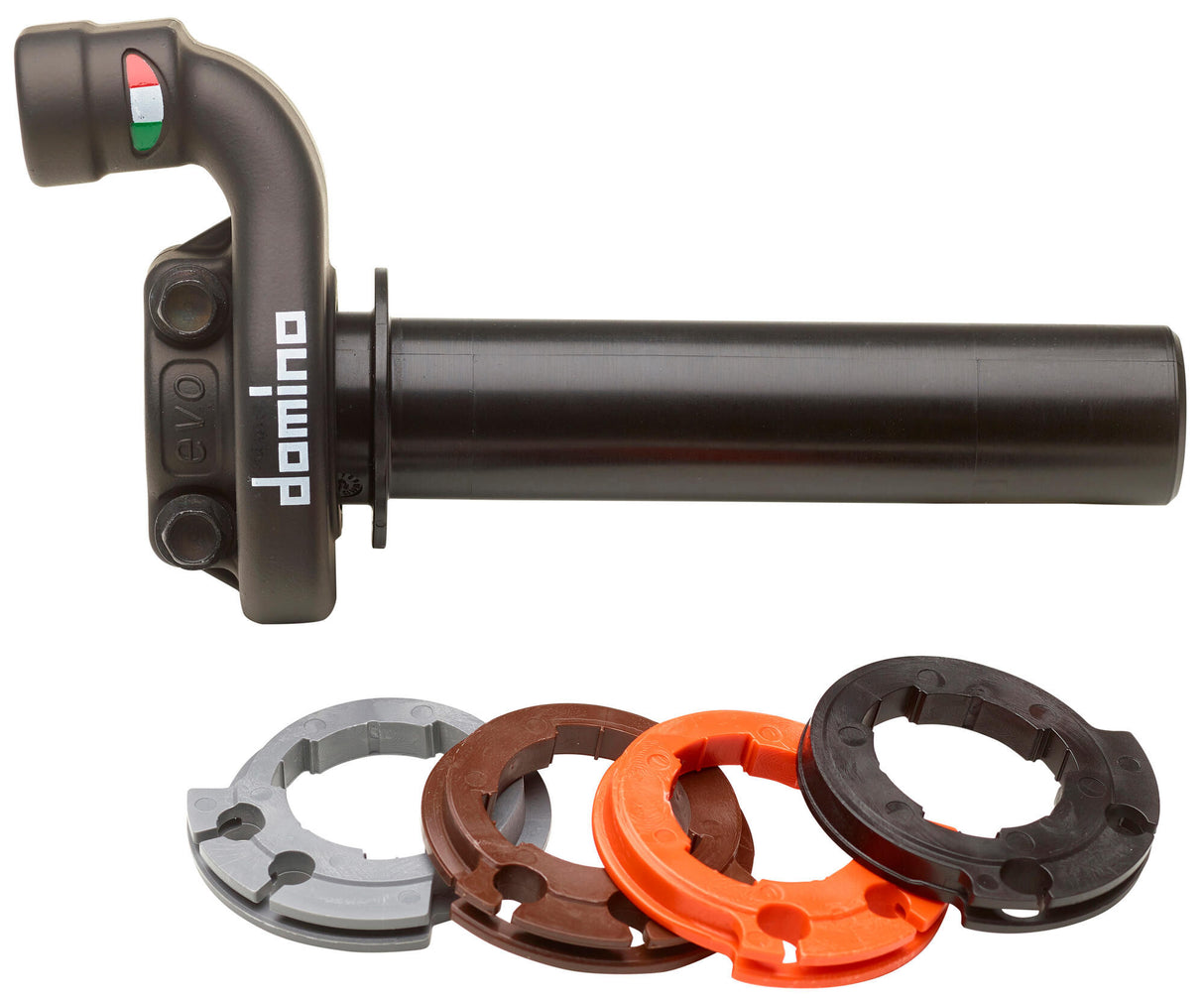 Domino gasdraaigreep armatuur krk evo gasgrepen krk alu sw 2-trek, zonder ha