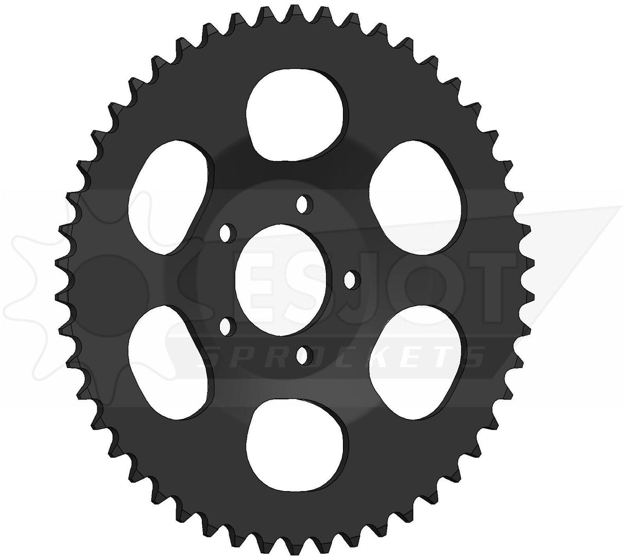 Esjot achtertandwiel 0289 chain wheel 415 50z steel black