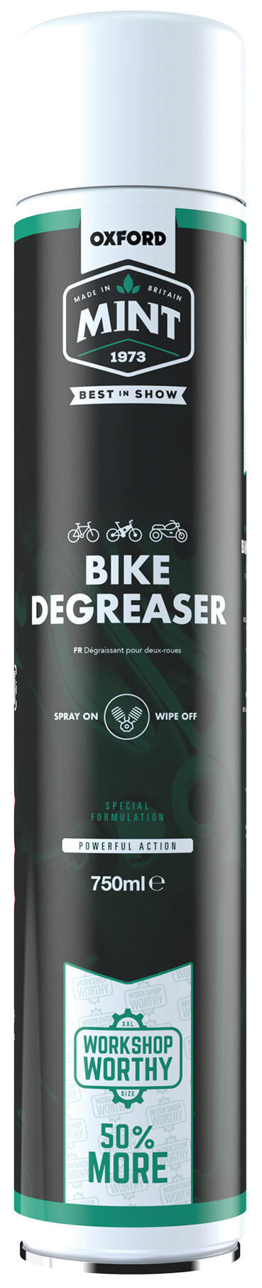 Mint oxford ontvetter bike degreaser bike degreaser oxford 750 ml