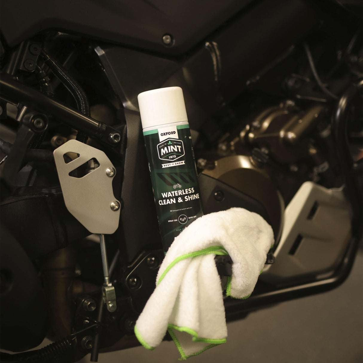 Mint reiniger oxford waterless clean shine foam action . cleaner oxford all-in 500ml oc209