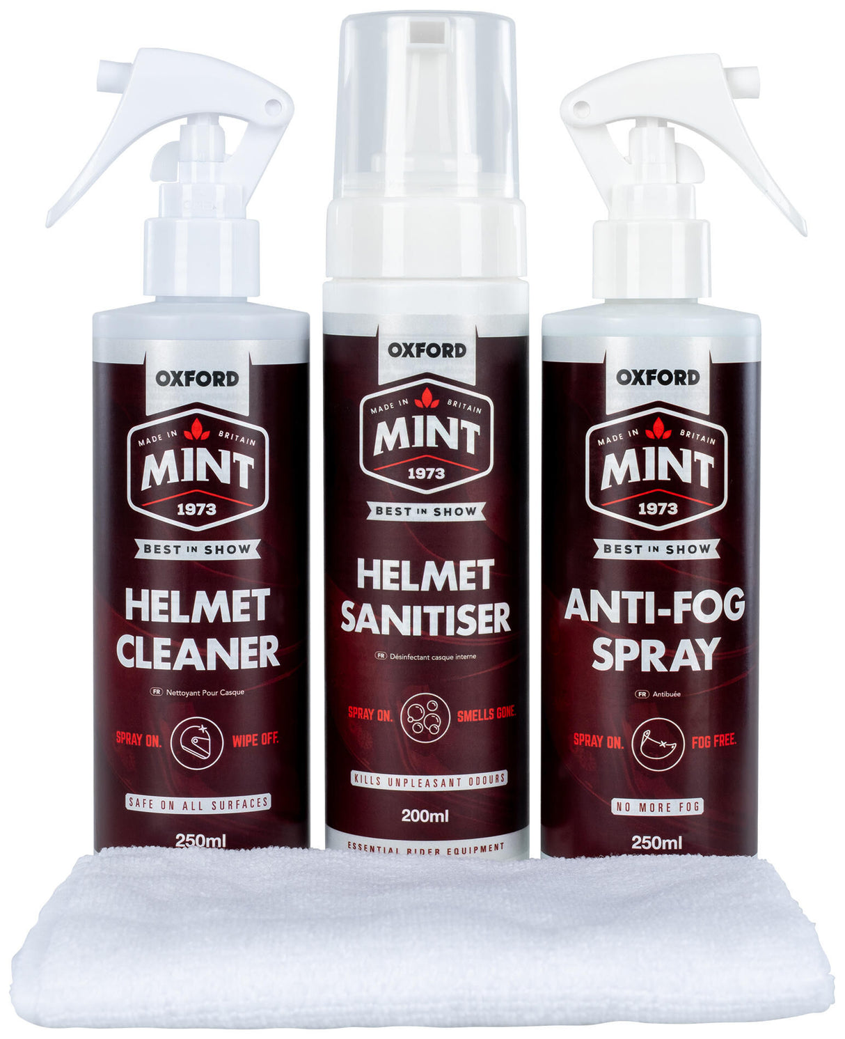 Mint helm onderhoudsset oxford helm care kit xl . helmet care set oxford xl