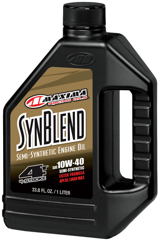 Maxima racing oils motorolie syn koplampen ester 4t . motor oil maxima syn blend ester 4t 10w-40 1l