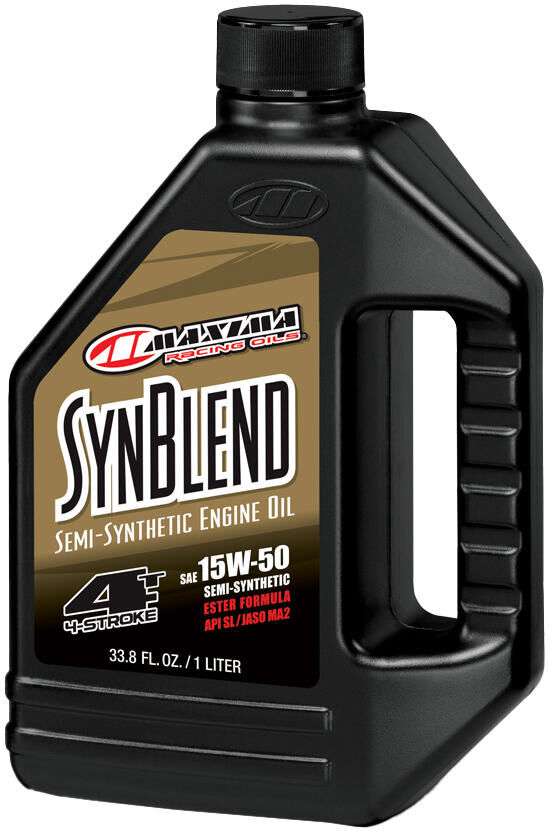 Maxima racing oils motorolie syn koplampen ester 4t . motor oil maxima syn blend ester 4t 15w-50 1l