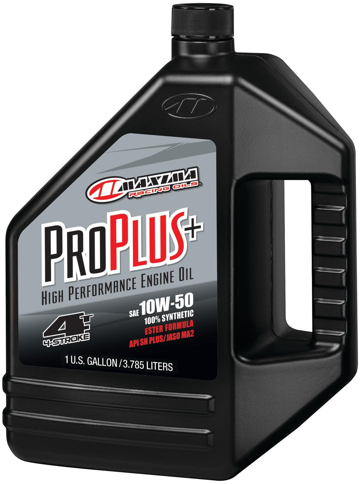 Maxima racing oils motorolie pro plus+ 4t . motoroil 4t 10w-50 maxima 3,785l per plus