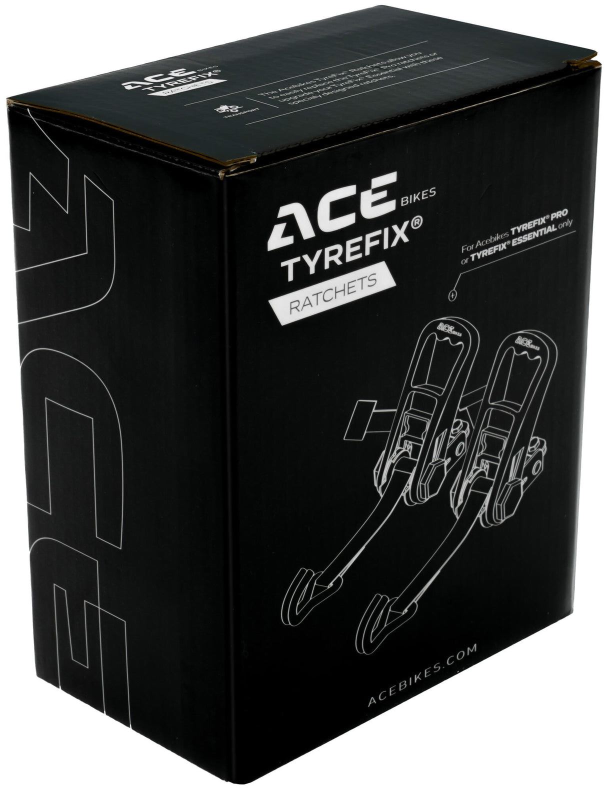 Ace bikes transportbeveiliging "tyrefix ratels". ratchet set acebikes tyrefix ratchets