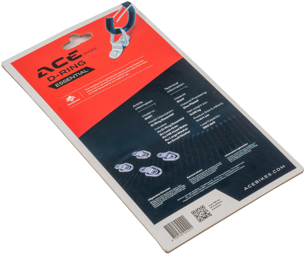 Acebikes ace bikes spanband bevestiging d-ring tension belt fastening se d-ring