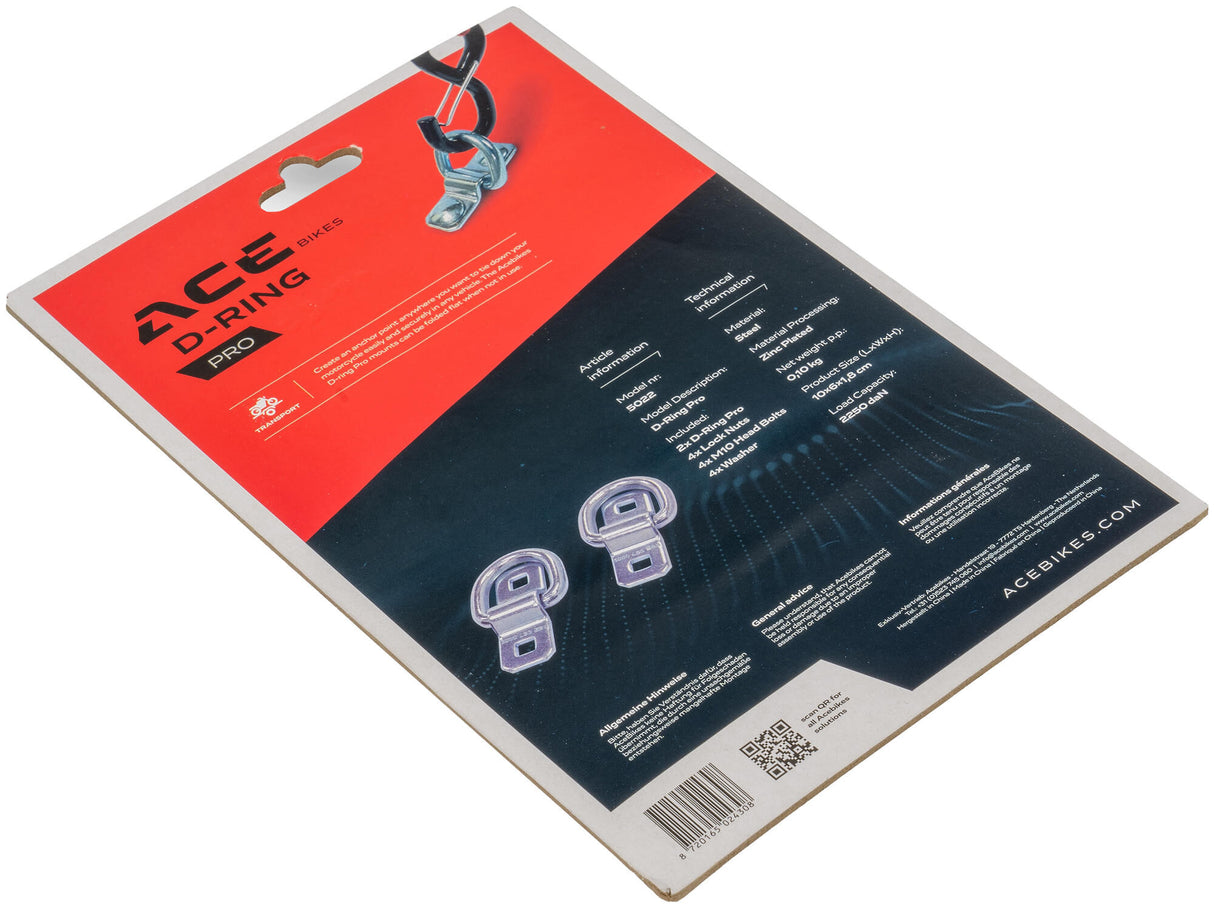 Ace bikes spanband bevestiging "d-ring heavy-duty duo" tension belt fastening se acebikes d-ring hea. duty