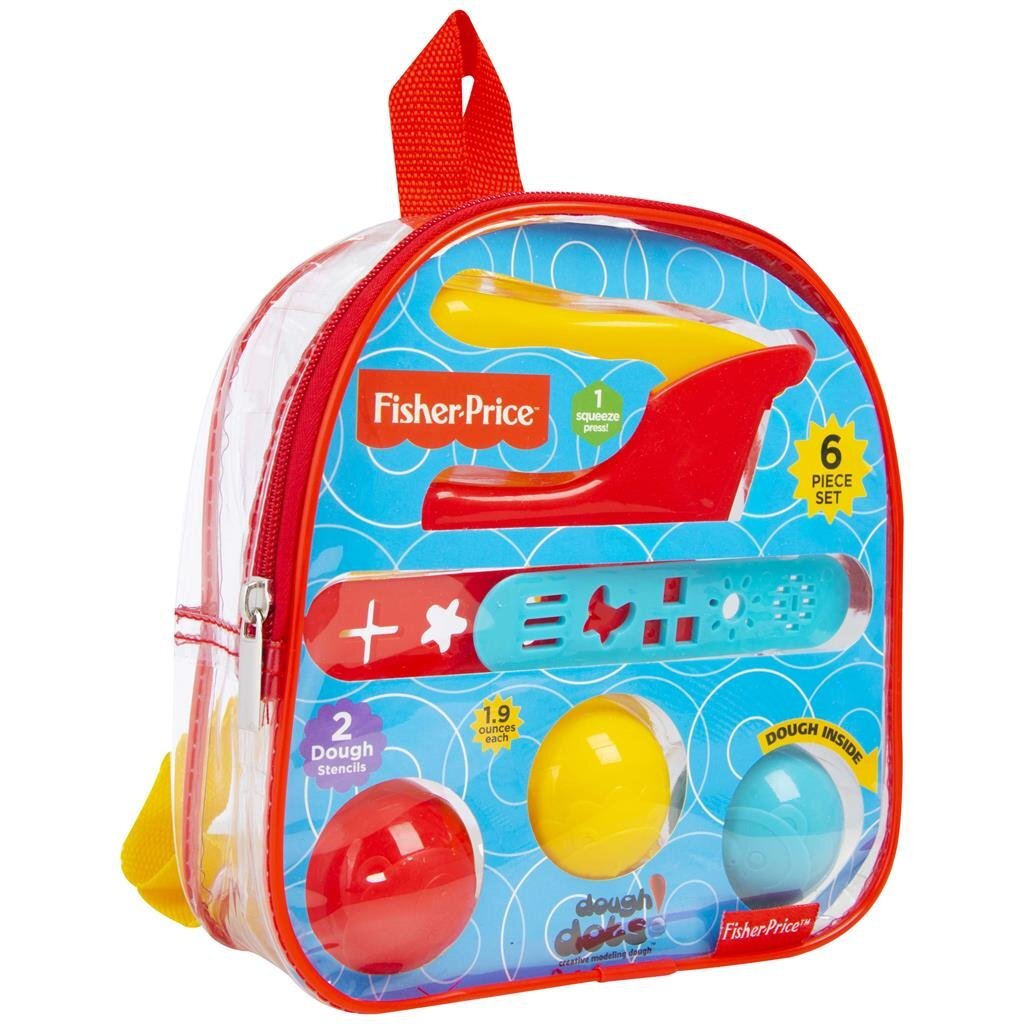 Otto simon fisher price dough setje met 3 ballen klei kleipers en 2 vormpjes in tasje