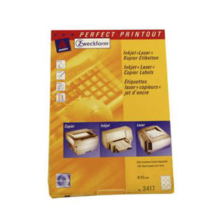 Avery etiketten rond 85mm