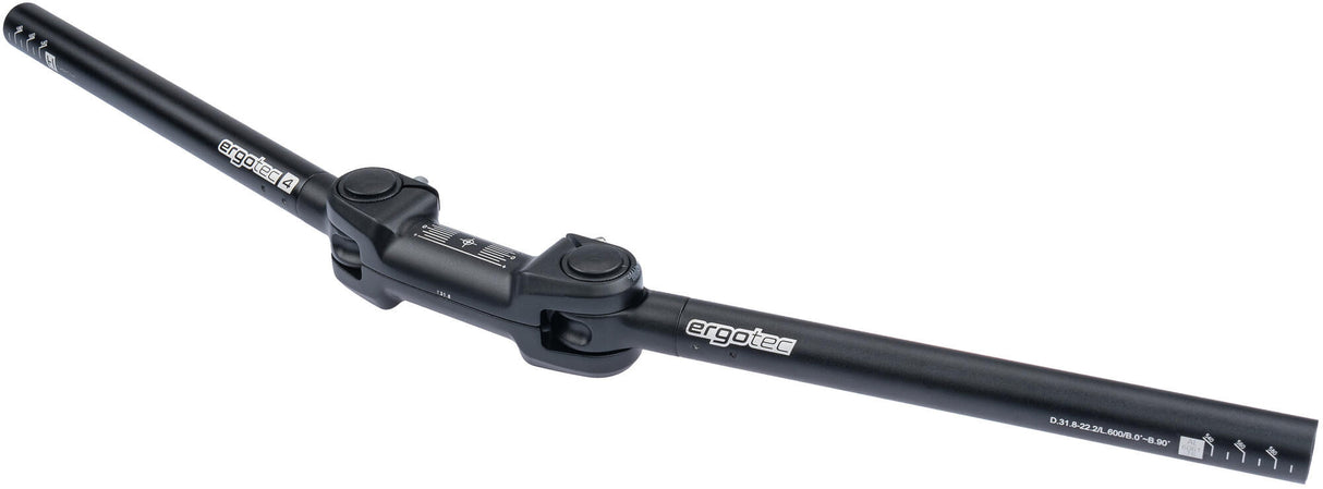 Rst ergotec stuur ahs superlight 31,8 veelbaar zwart