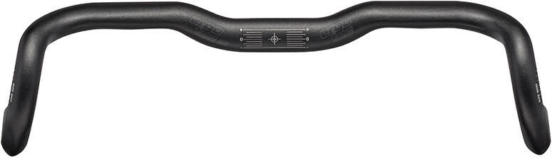ERGOTEC "Randonneur ER-20" racing handlebarsAluminum 6061, Ø 31.8 mm, Rise 20 mm, Drop 125 mm, Reach 75 mm, Outsweep 9°, Flare 16°, black sandblasted, e-bike ready according to ergotec safety level table, SB-packed, 332 g