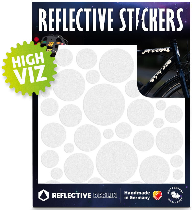 Reflective berlin reflex-stickers shapes refl.sticker refl.berlin shapes bubbles white