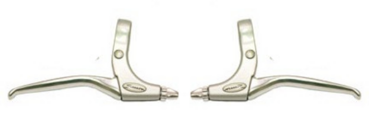 Saccon remhendel set, aluminium. zilver.