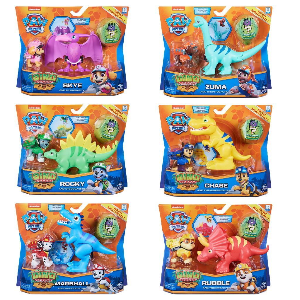 Paw patrol dino rescue pup en dino verschillende uitvoeringen