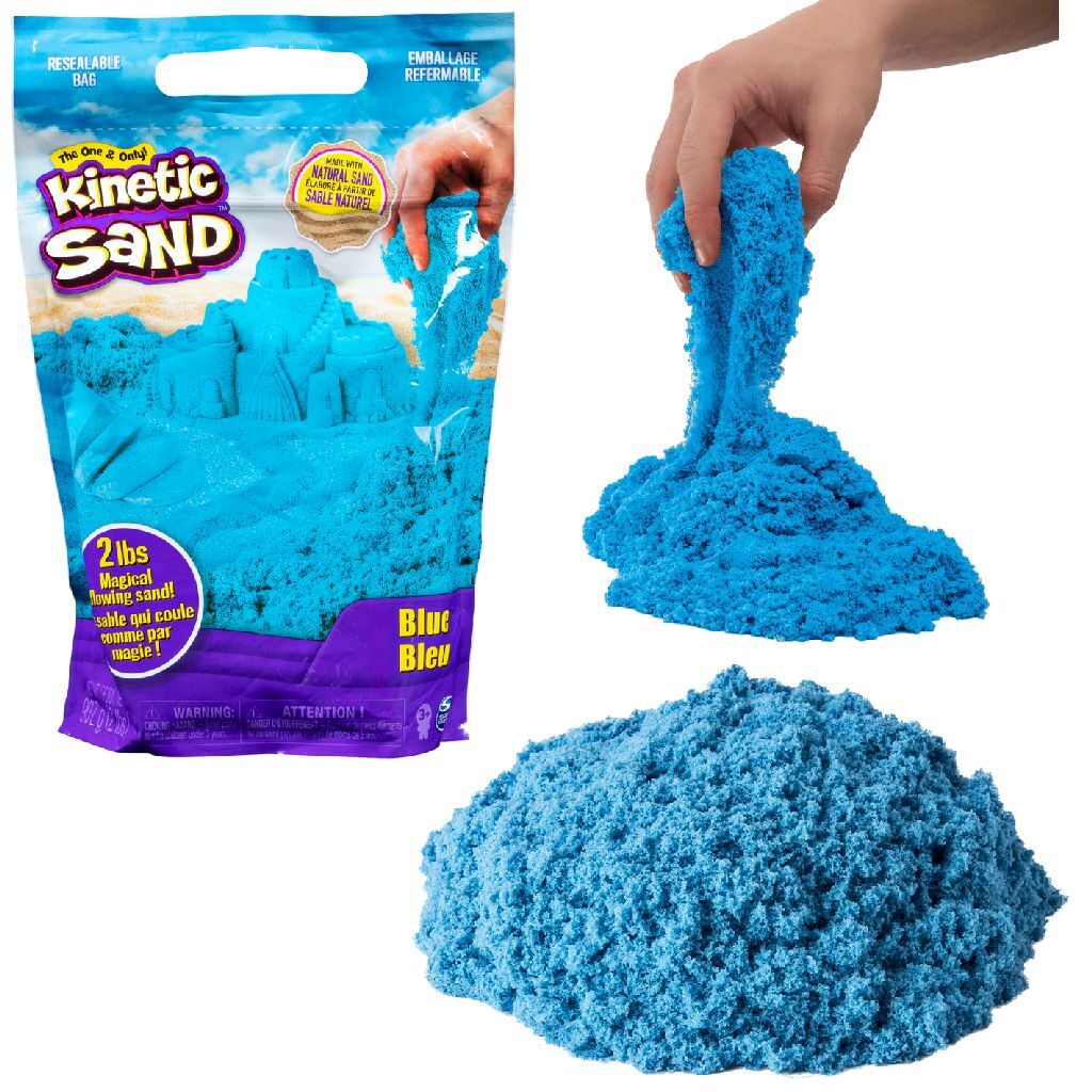 Kinetic sand colour sand bag blauw 907g