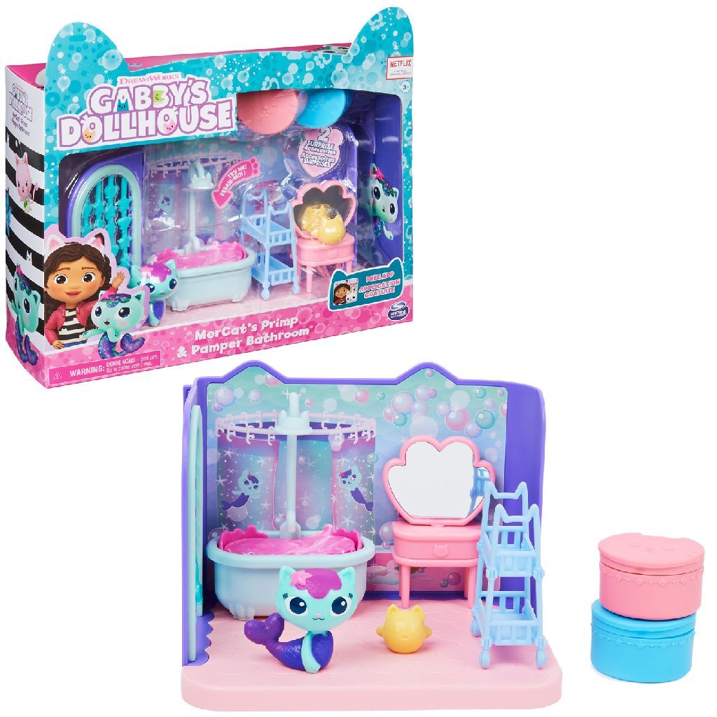 Gabby's dollhouse gabby #039;s dollhouse mercats primp and pamper badroom