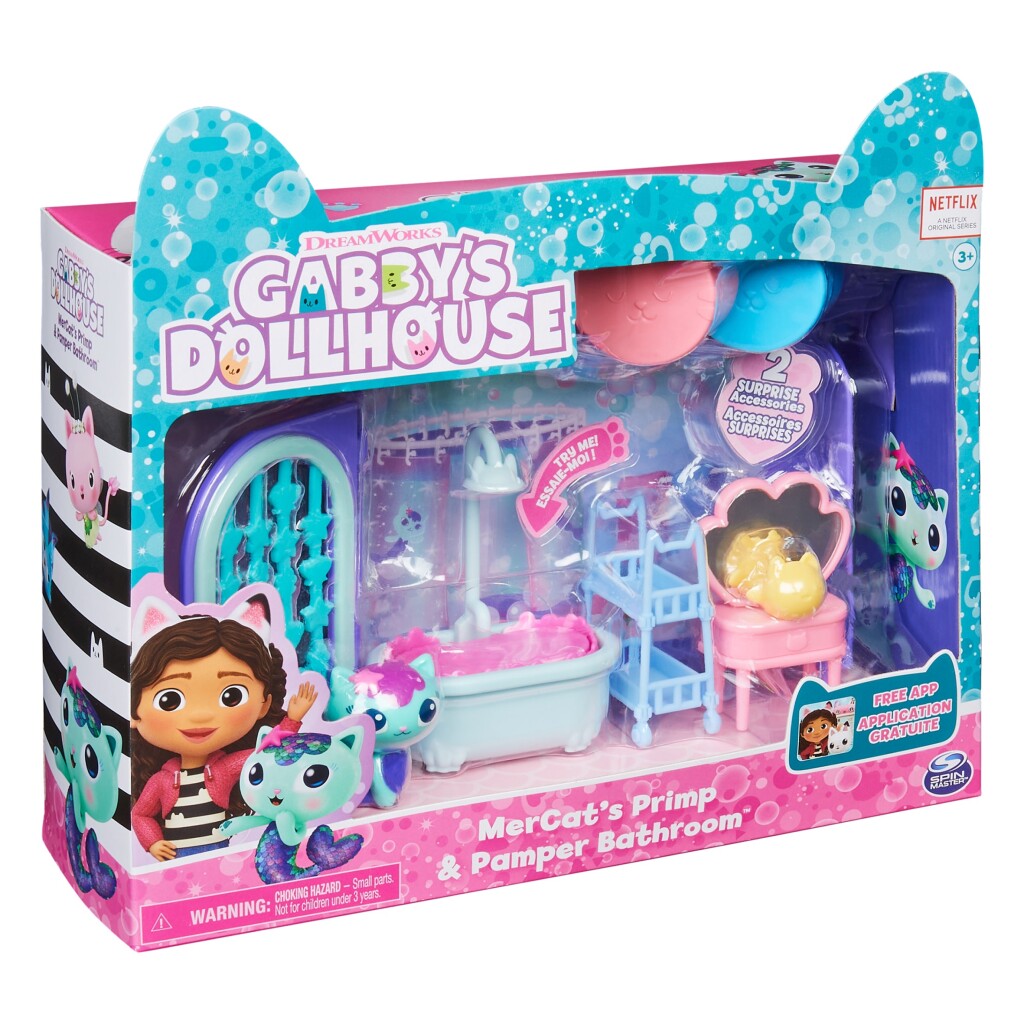 Spinmaster gabby's dollhouse - primp en pamper badkamer
