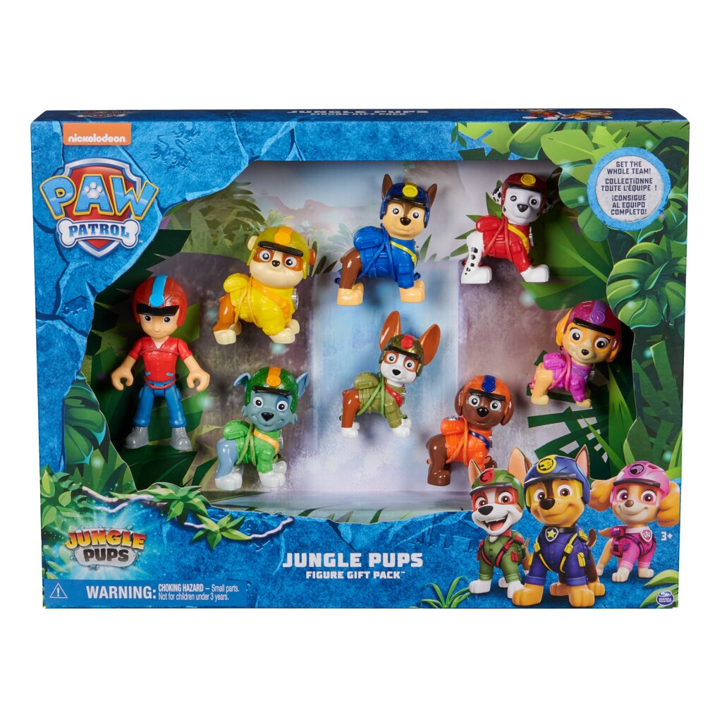 Spinmaster paw patrol jungle pups figuren 8-delig