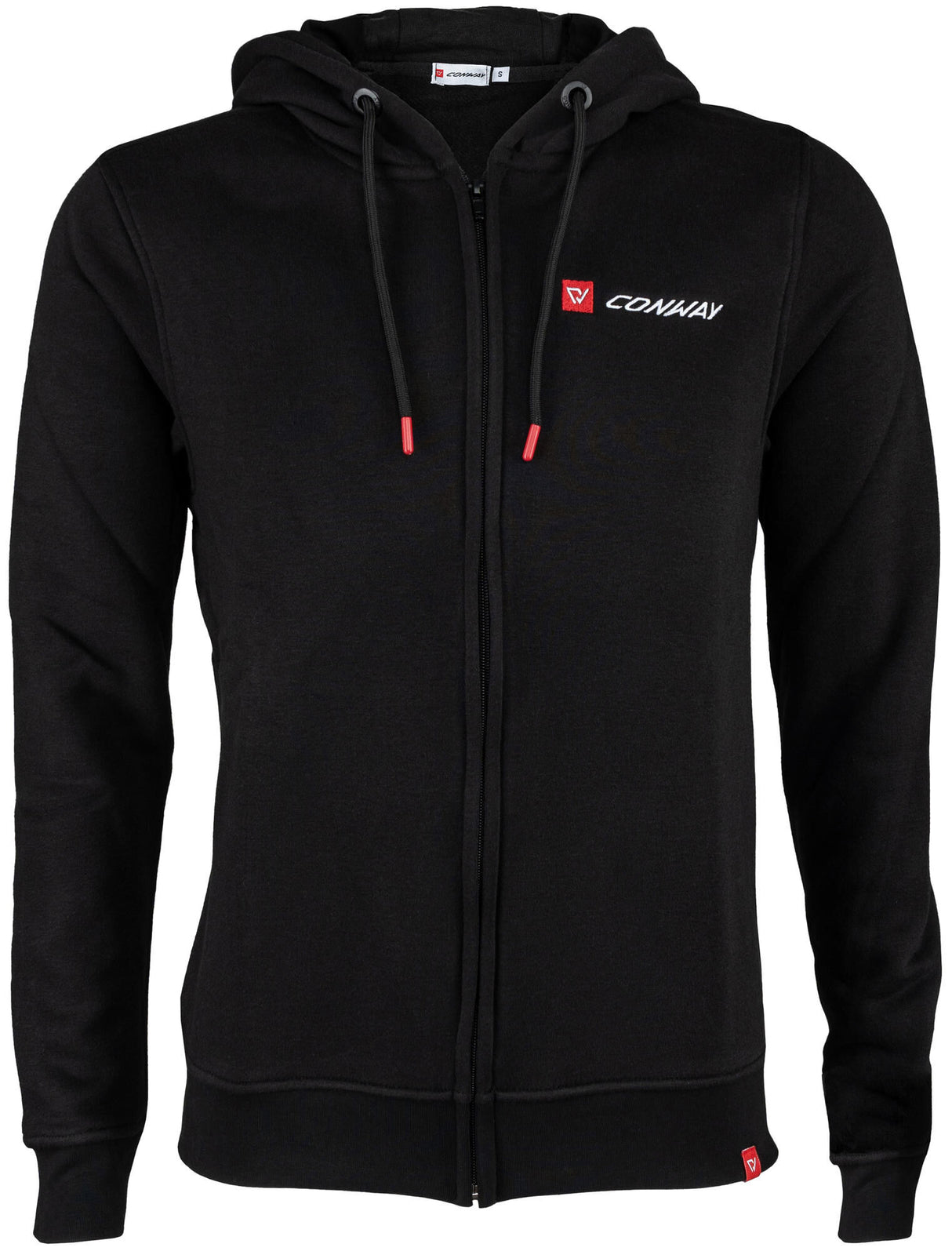 Conway sweater jas met capuchon logoline hooded sweatjacket logoline size m black