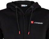 Conway sweater jas met capuchon logoline hooded sweatjacket logoline size m black