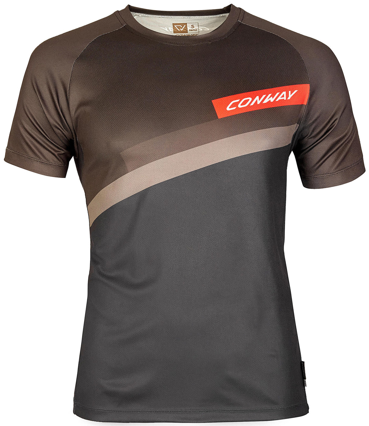 Conway shirt met korte mouwen ride tee ss t-shirt ride tee ss xl black grey