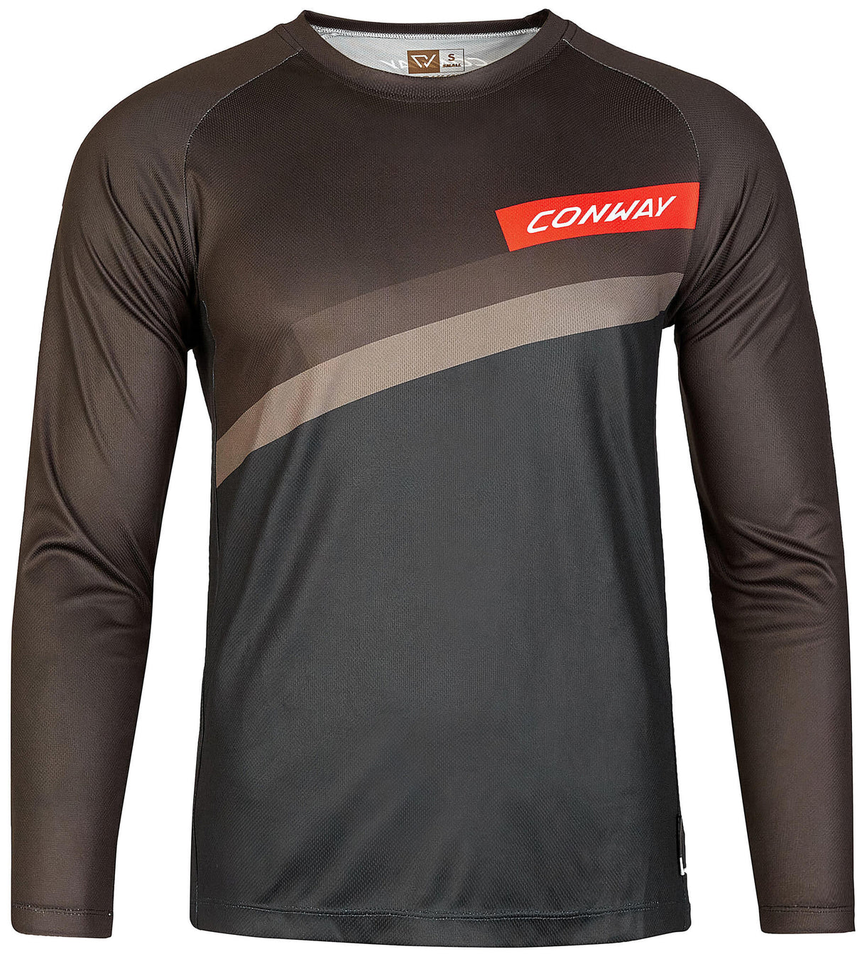 Conway shirt met lange mouwen ride tee ls jersey ride tee ls s black grey