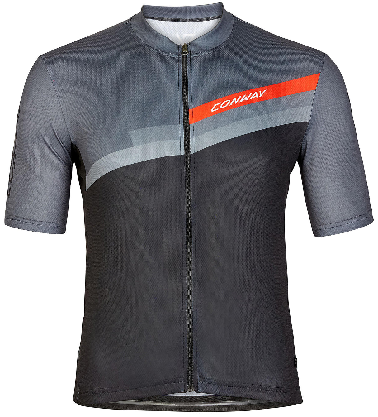 Conway shirt met korte mouwen active jersey full zip ss jersey act.full zip ss l grey black