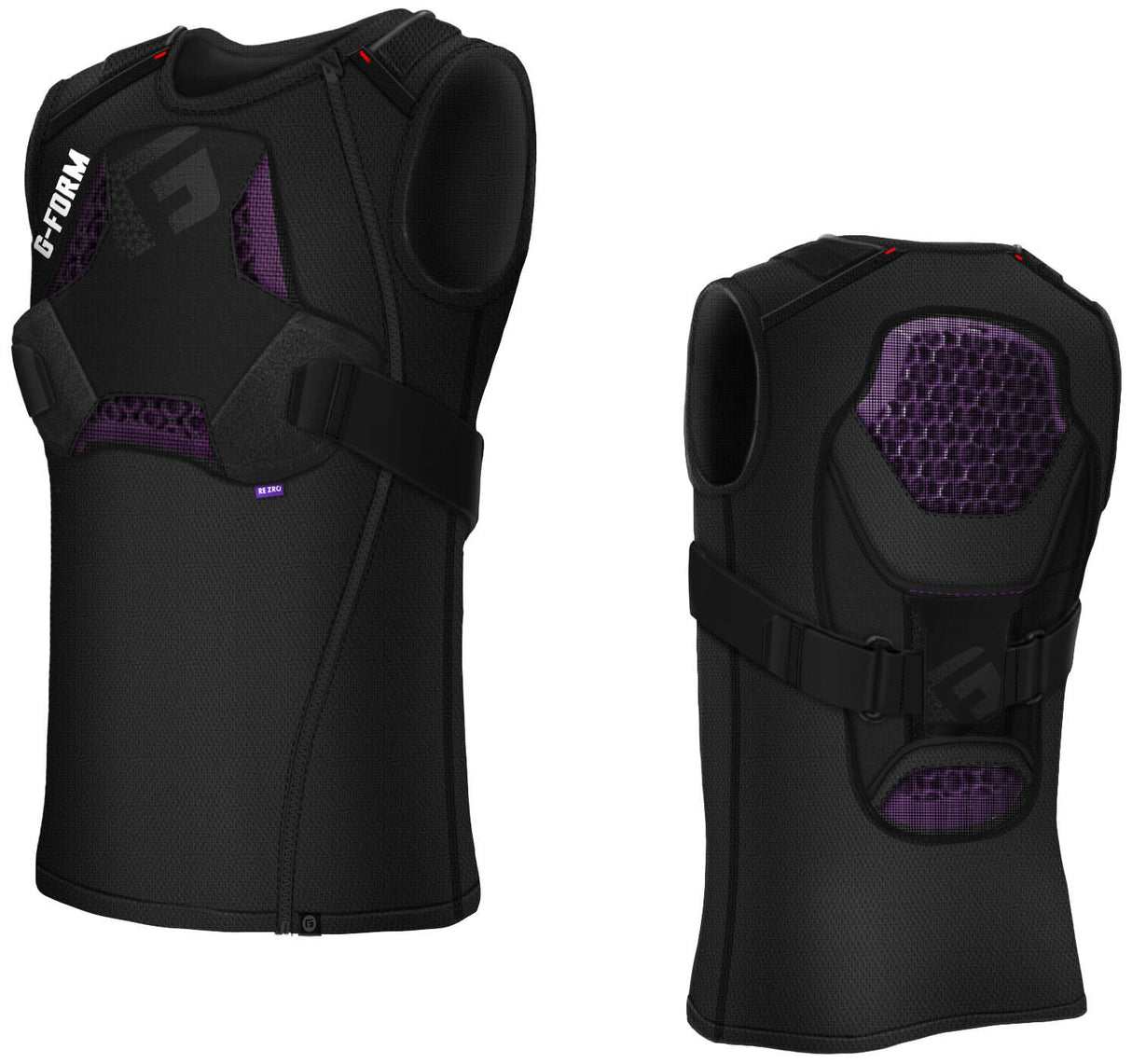 G-form borst- en rugprotectie mx spike chest back prot. mx spike size s black