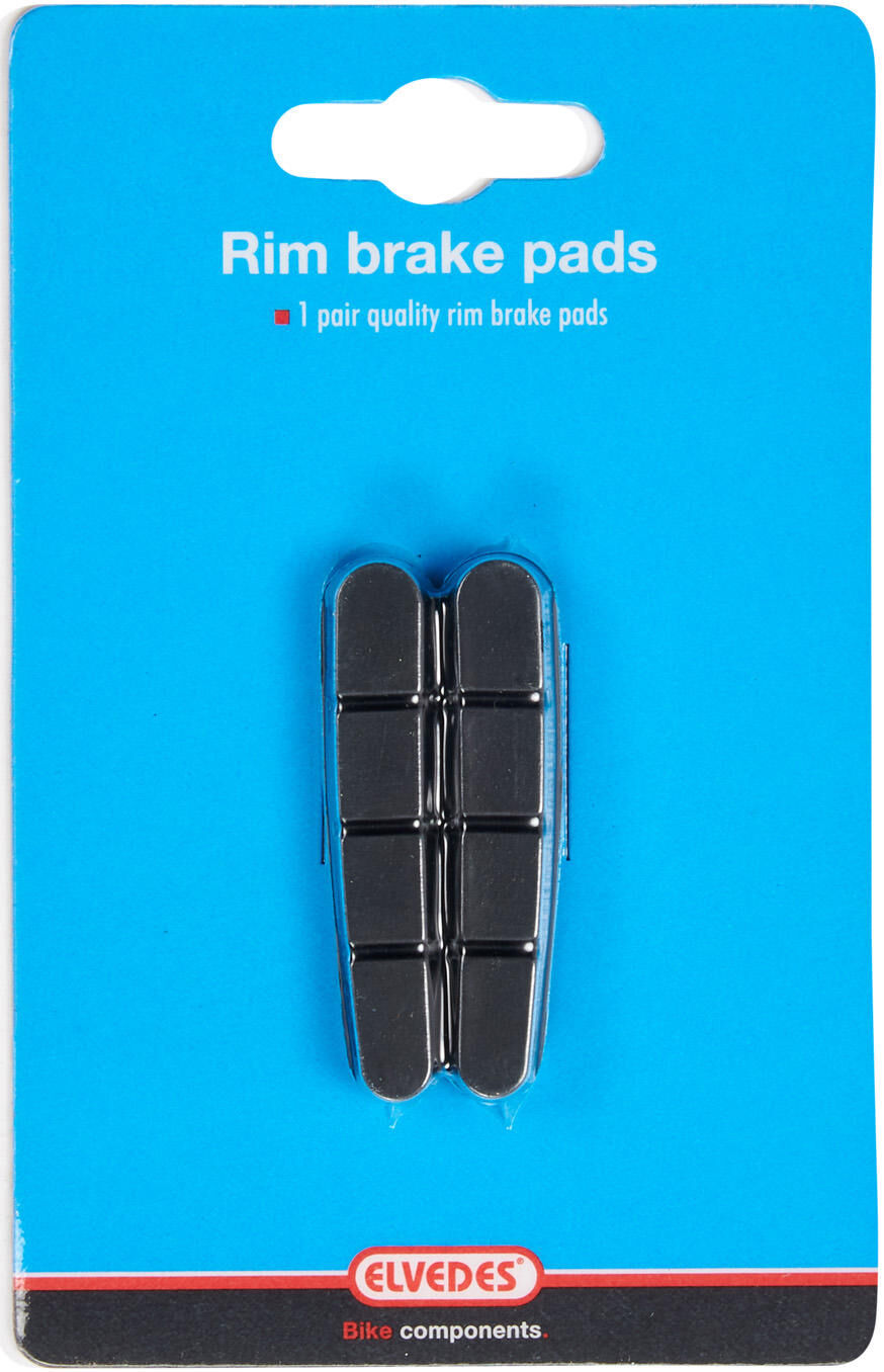 Road vervangings remschoenen Elvedes 55 mm voor Shimano cartridge V-brake (op kaart)