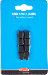 Road vervangings remschoenen Elvedes 55 mm voor Shimano cartridge V-brake (op kaart)