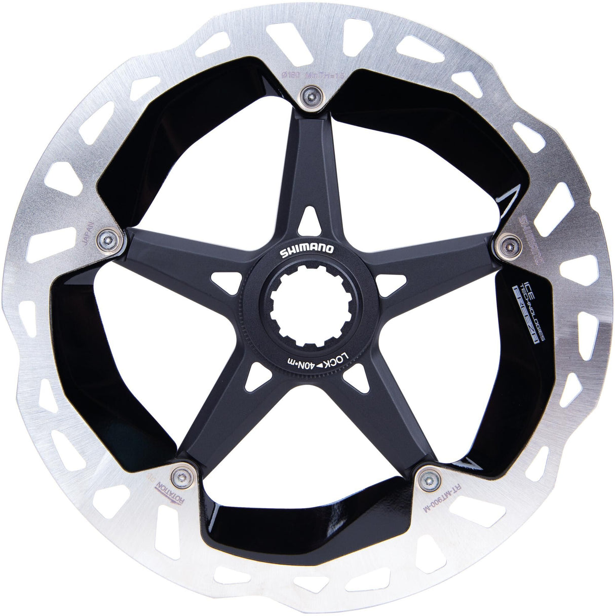Shimano remschijf rt-mt900 mod. 19 rotor shim. xtr 180mm cl rt-mt900 ice