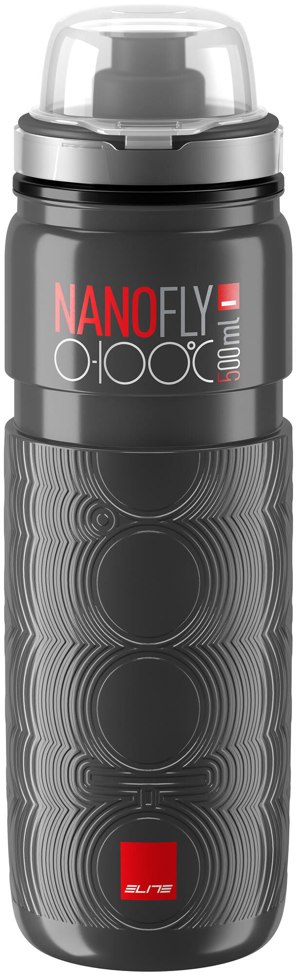 Elite bidon nano fly fles nano fly 500ml donkergrijs