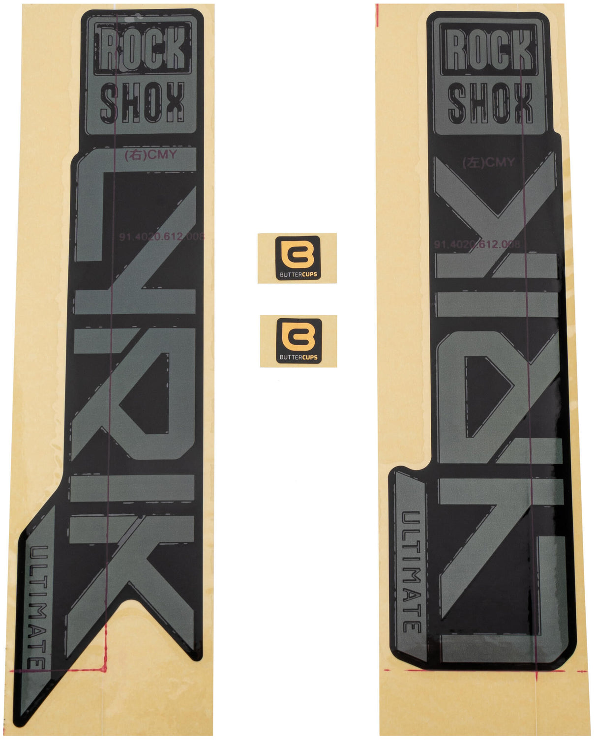 Rockshox decor set decal set rs gloss rainbow