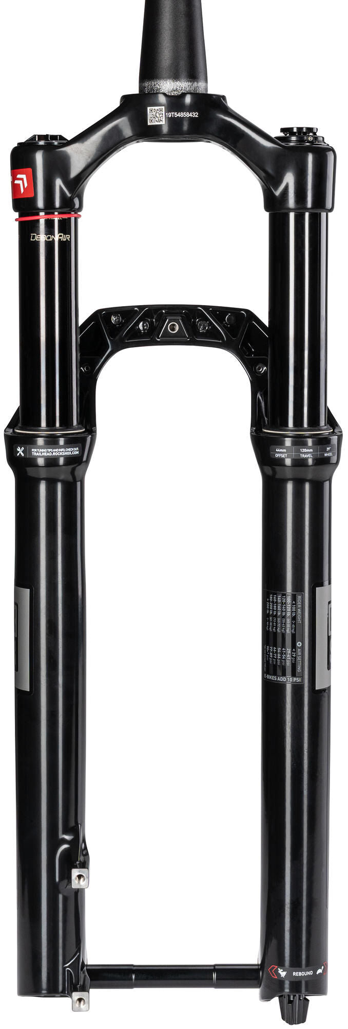 Rockshox verende voorvork reba gold isolator rl 27,5 + 29 booster rs verende voorvork reba g 29 130mm 2p rmt 44 zwart
