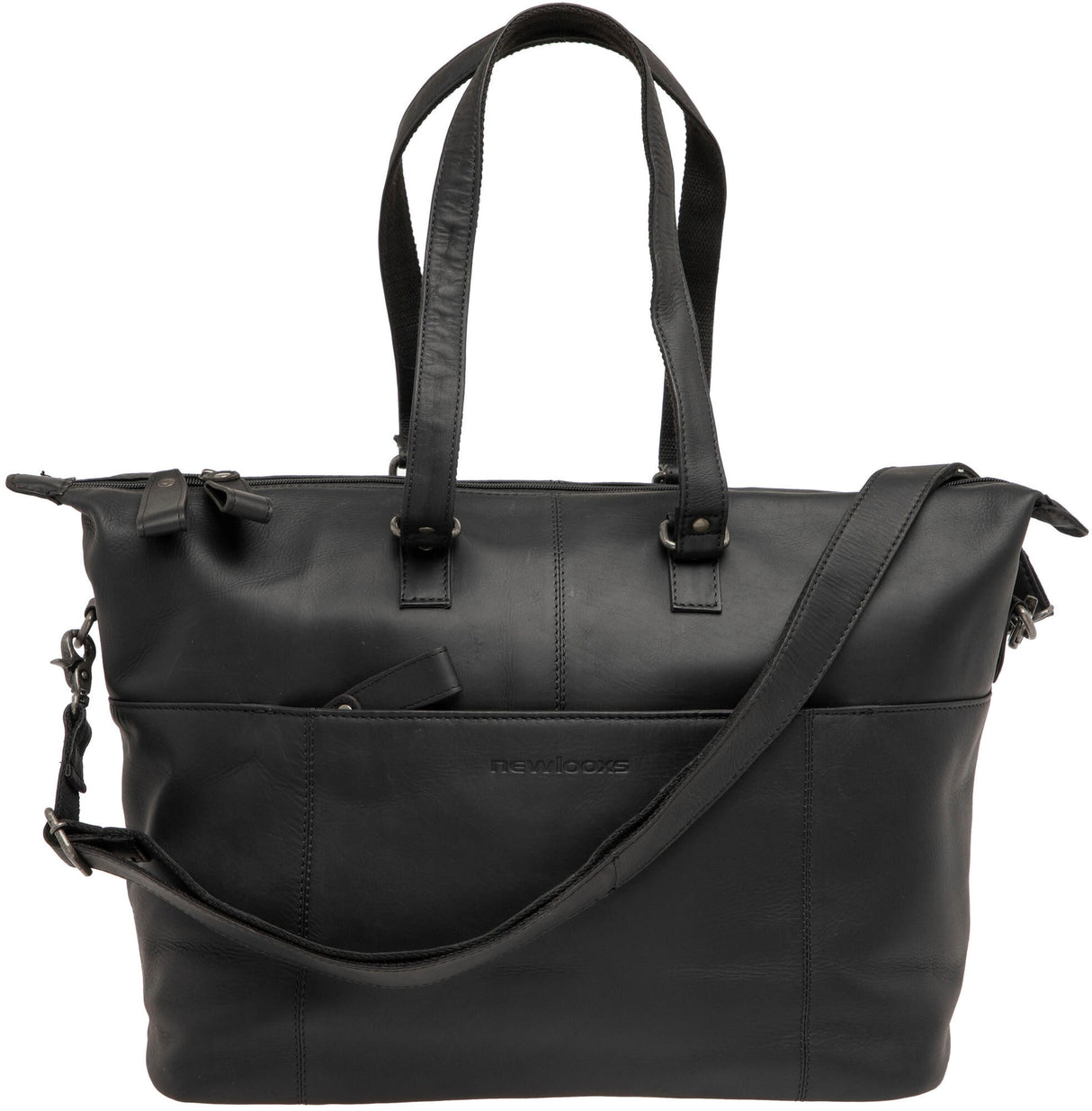 Newlooxs Verla laptop tas 21L leer black