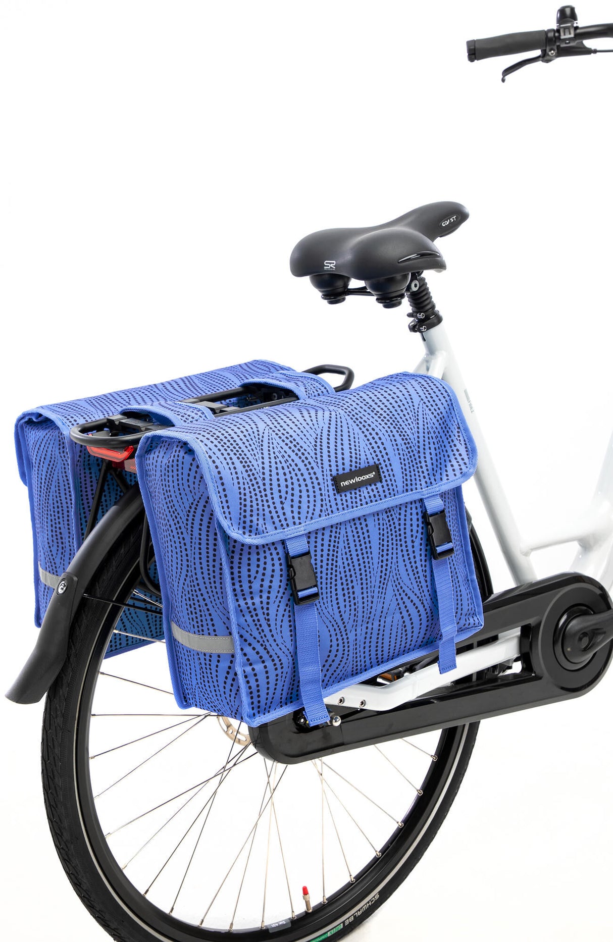 New looxs dubbele tas "alma fiori". double bag n.looxs alma fiora alma blue