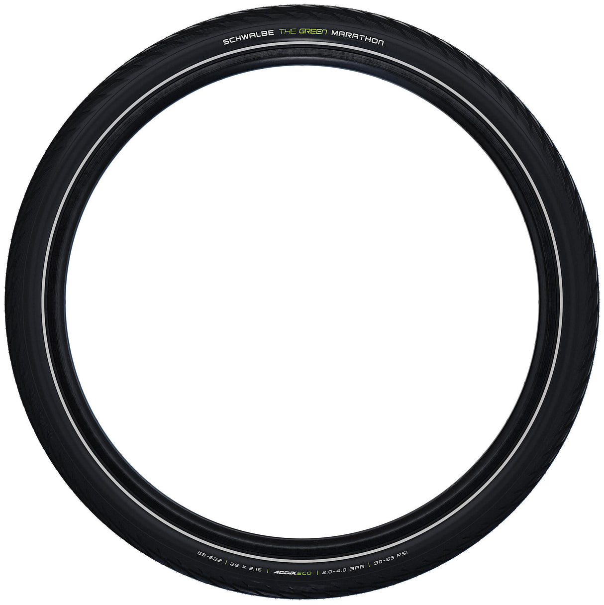 Schwalbe Marathon green guard 55-622(28x2.15) zwart reflex